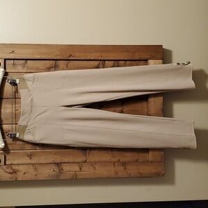 Blue Sky Nadine Tan Modal Lycra Pull On Stretch Cropped Pants Size XS